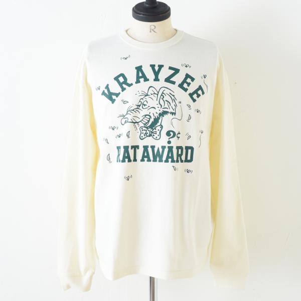 WEIRDO ウィア−ド WRD FINK L/S T-SHIRTS WHITE×GREEN 長袖T...