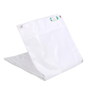 防炎シート 3.6ｘ5.4 足場 厚手 白 ハトメ付 防炎 シート