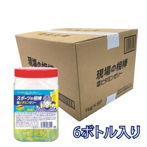 【ケース買い】共親製菓 スポーツの相棒 塩ビタミンゼリー レモン味 1ケース（1kgボトル×6本入り）｜genbanoaibou