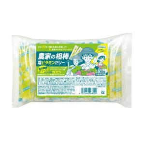 【詰替用】共親製菓 農家の相棒 塩ビタミンゼリー レモン味 700g入り｜genbanoaibou