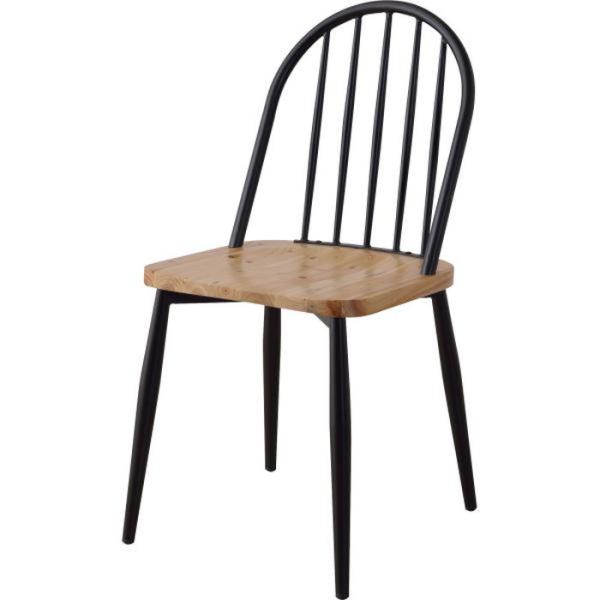 ワーカーチェア ブラック W43×D54×H90.5×SH46  azu-pc-675 送料無料 北...