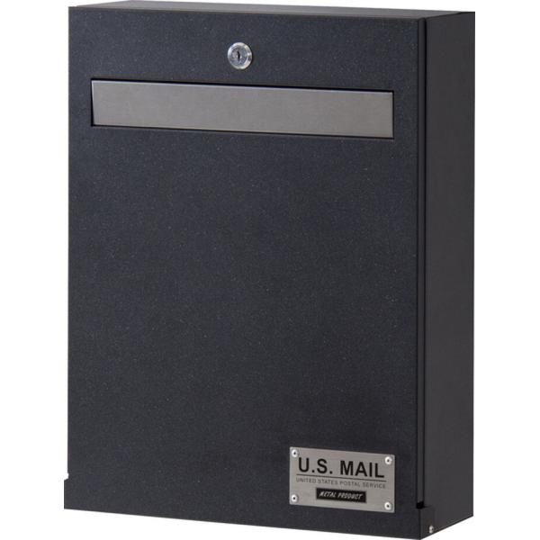 ポスト ブラック シルバー W33×D12×H42.5  azu-pst-215 送料無料 北欧 モ...