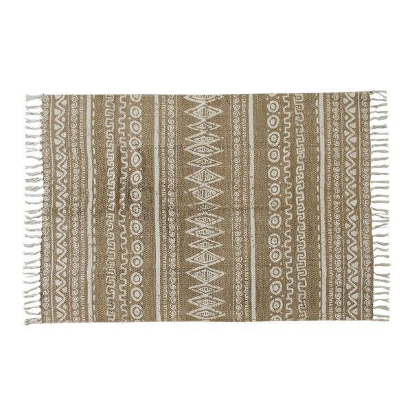 ラグ マット ベージュ ベージュ 約W120×D85  azu-ttr-113 送料無料 北欧 モダ...