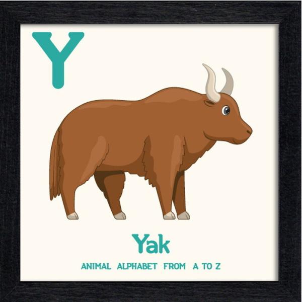 アニマルアルファベット Animal Alphabet Yak 200x200x53mm ZAA-5...