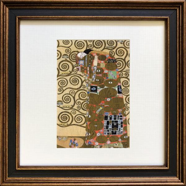 アートフレーム 名画 グスタフ・クリムト Gustav Klimt Square Frame 抱擁 ...