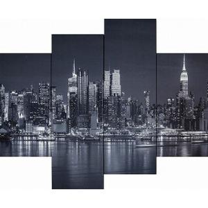 キャンバスアート Bello Canvas Art New York Hudson River 4枚セット 300x600x25 300x900x25mm IPT-61748 bic-7030275s1 送料無料 北欧 モダン 家具 インテ｜genco1