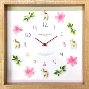 ディスプレイクロック アルパカ Display Clock Alpaca-3 320x320x55mm CDC-52832 bic-7074710s1 送料無料 北欧 モダン 家具 インテリア ナチュラル テイスト｜genco1