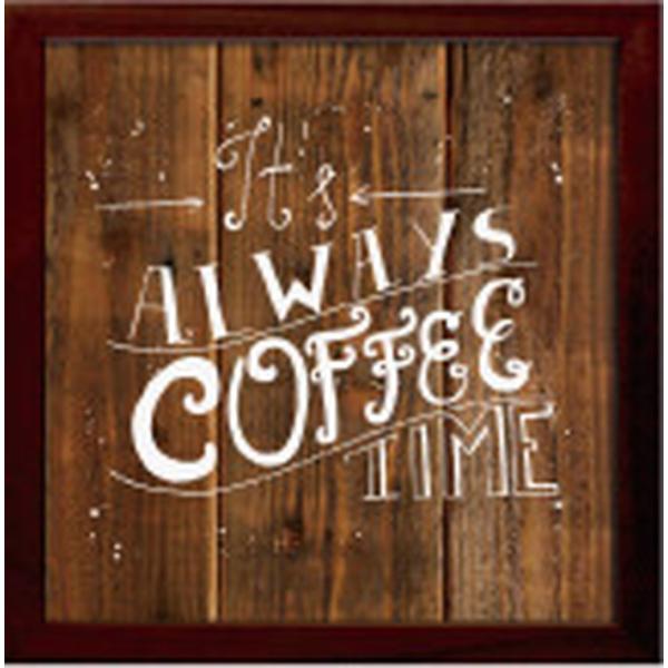 サインフレーム SIGN FRAME ALWAYS COFFE TIME 220x220x20mm ...