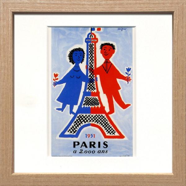 アートフレーム レイモンド・サビニャック Savignac Square Frame パリ2000年...