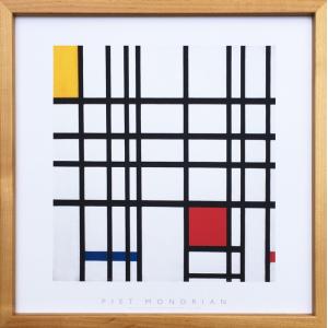 アートフレーム ピエト・モンドリアン Piet Mondrian Opposition of Lines;Red and Yellow-NA IPM-62134 bic-8969461s1 送料無料 北欧 モダン 家具 インテリ｜genco1