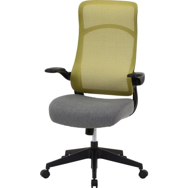 ハイバックアームアップチェア ブレンダ KH カーキ 幅675×奥行685×高さ1070〜1145m...