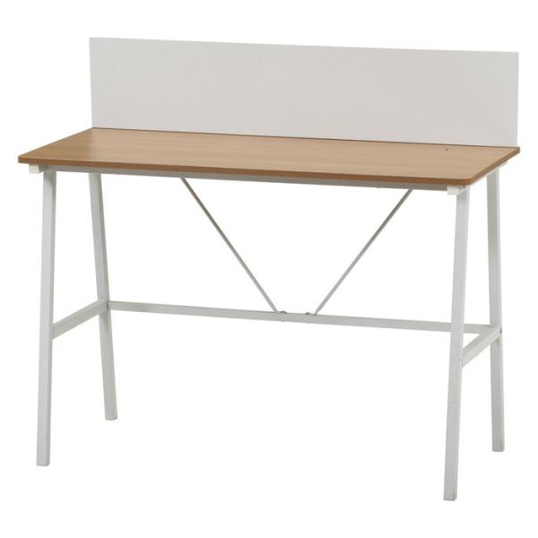 デスク マグネット 対応 バックパネル付き フィーノNA WH ナチュラル ホワイト 組立品 W11...