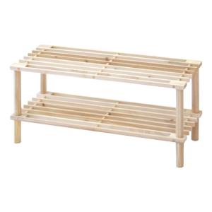 イケア（IKEA） マルチフリー ラック ローシェルフ シューズラック 2段