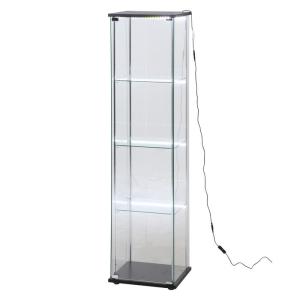 不二貿易（Fuji Boeki） ガラスコレクションケース4段 ナチュラル