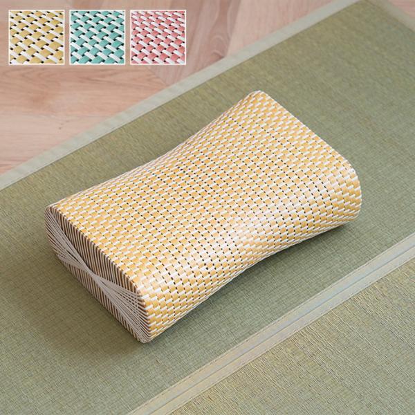 枕 まくら PPまくら PP枕 籐枕風 ピロー 通気性 蒸れない ポリプロピレン 軽い 丈夫 手編み...