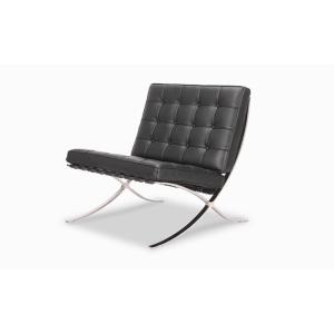 ミース・ファン・デル・ローエ バルセロナ チェア BARCELONA Chair オイルドレザー 本革 3年保証付 inv-8001ba-oil 送料無料 北欧 モダン 家具 インテリア｜genco1