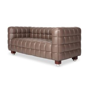 ヨーゼフ・ホフマン クーブス ソファ 2P KUBUS Sofa 2P セミアニリンレザー 本革 3年保証付 inv-8015bl-semi 送料無料 北欧 モダン 家具 インテリア ナチュ｜genco1