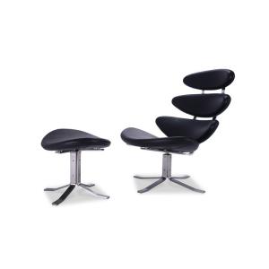ポール・M・ヴォルザー コロナ チェア＆オットマン CORRONA Chair＆Ottoman セミ...