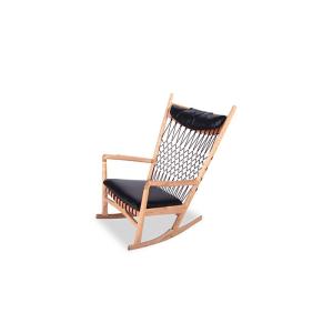 124 ロッキングチェア 124 Rocking Chair セミアニリンレザー 本革 3年保証付 ...