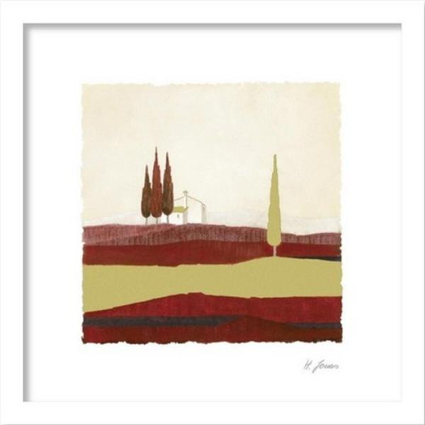 インテリアアート JONAS HORST CONCENTRATION IN RED I ヒモ付 AM...