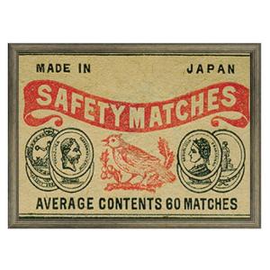 マッチデザインポスター Retro Match Poster ヒモ付 RM-1006 店舗 カフェ ...