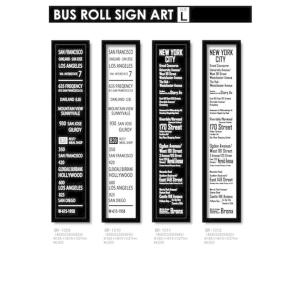 BUS ROLL SIGN ART バスロールサインアート BR-1011 Lサイズ kar-4638863s11 送料無料 北欧 モダン 家具 インテリア ナチュラル テイスト 新生活 オススメ｜genco1