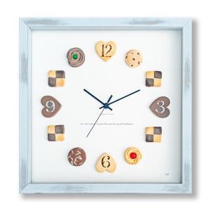 かわいいビスケットの掛時計 Horloge du biscuits  KK-2001 フレームカラー：アンティークホワイト 保証付 kar-9201569s1 送料無料 北欧 モダン 家具 インテ｜genco1