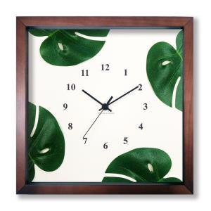 Monstera Clock モンステラクロック SV-3003 フレームカラー：ブラウン 保証付 kar-9302219s3 送料無料 北欧 モダン 家具 インテリア ナチュラル テイスト｜genco1