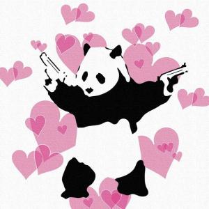バンクシー Banksy キャンバスパネル Butterfly Girl 絵画 インテリア