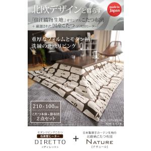 こたつ 長方形 大判サイズ モダンリビング継ぎ...の詳細画像1
