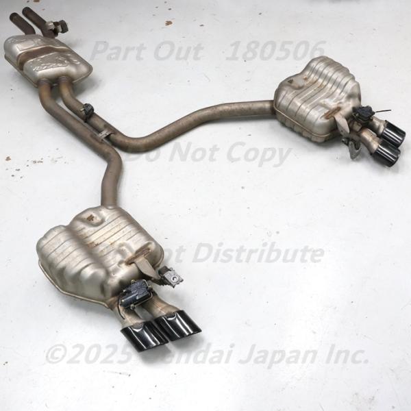 [A-47] S8 4H 後期 リアマフラー アウディ D4 A8 4HCTFF 中古