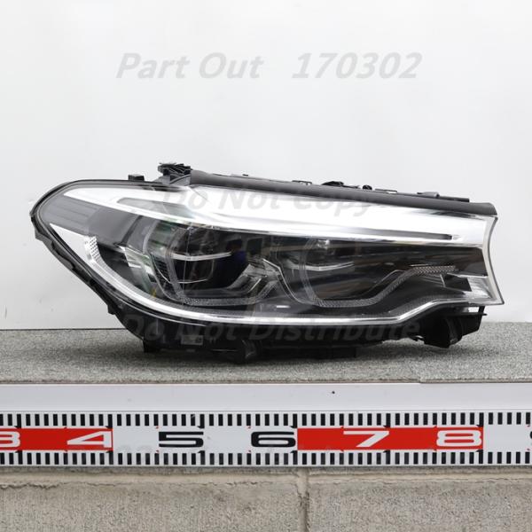 [B-28] G30 523D Mスポーツ 右ヘッドライト 割れ 破損なし 点灯確認済み 63117...