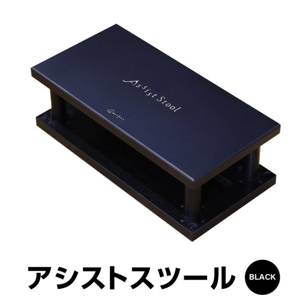 【単品】 ジェネピス アシストスツール 標準品 ブラック 黒 総合ピアノサービス ピアノ補助