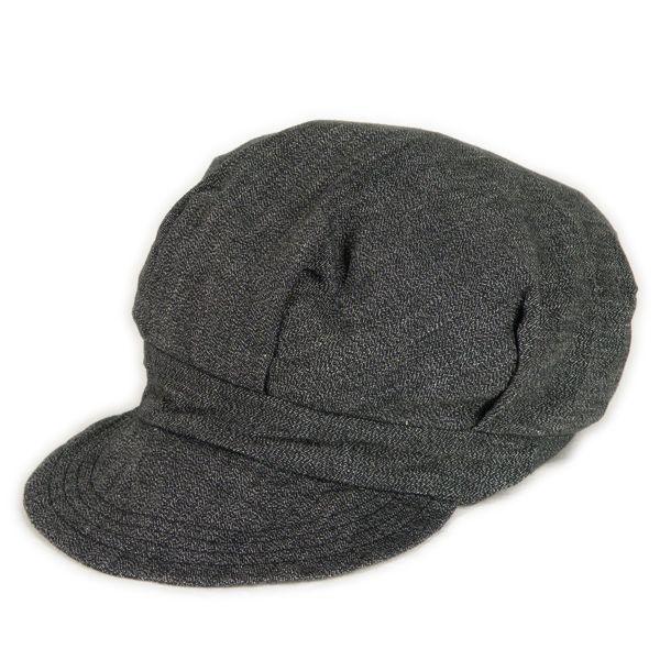 ブラックシャンブレー ワークキャップ(ワンウォッシュ) - Work Cap Black chamb...