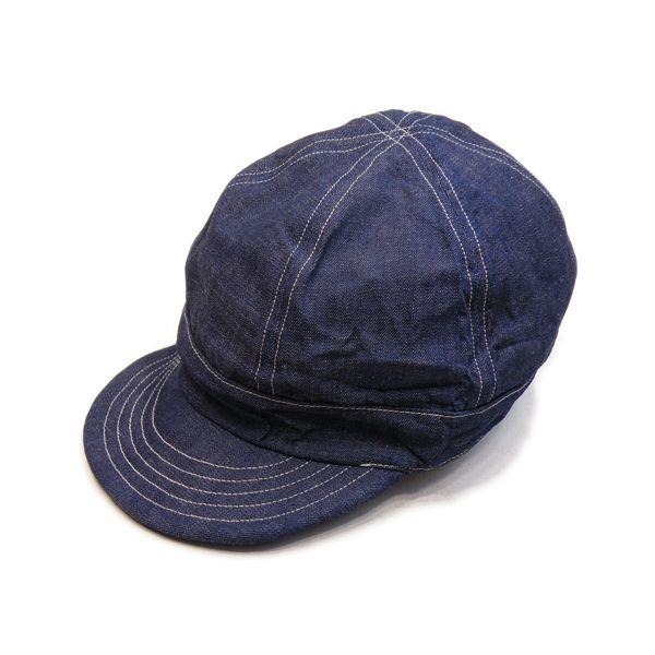 デニム レールキャップ（ワンウォッシュ） - 6piece Denim Work Cap (ONE-...