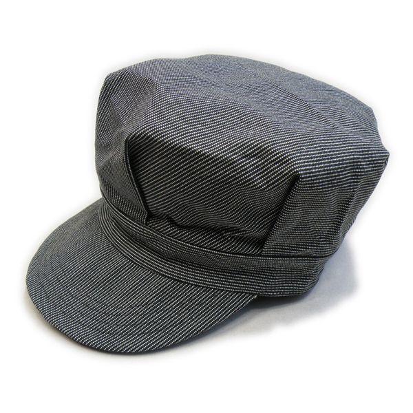 ピンドットストライプ ブラック ワークキャップ(ワンウォッシュ) - Work Cap Black ...