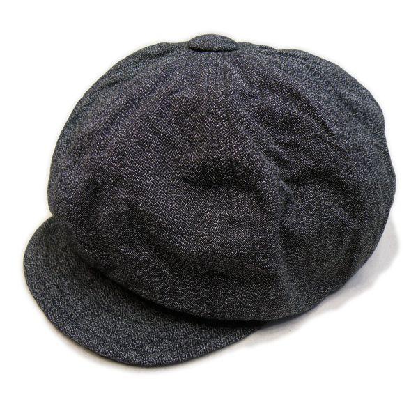 ブラックシャンブレー キャスケット(ワンウォッシュ) - Casquette Black chamb...