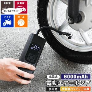 空気入れ 電動エアーポンプ 充電式 自転車用 自動車用