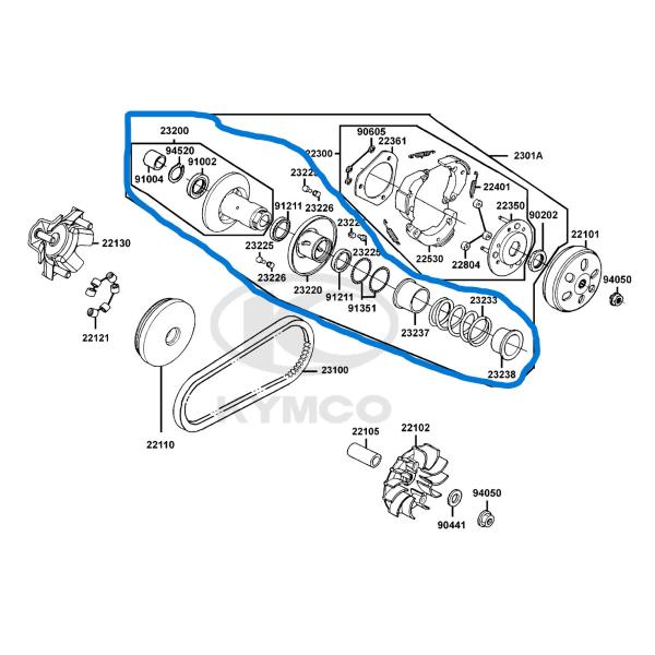 KYMCO キムコ 純正部品 RACING S 150 SR30JD(JP)  ギア セカンダリシー...