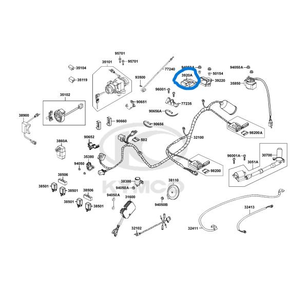 KYMCO キムコ 純正部品 RACING S 150 SR30JD(JP)  ASSY. ECU ...