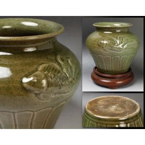 源・S】釜師 初代 下間庄兵衛 作「湯の釜」鉄釜/大西清右衛門 識箱入