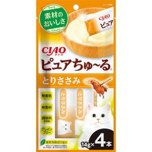 いなばペットフード CIAO ピュアちゅ〜る とりささみ 14g×4本×3個セット 「メール便送料無...