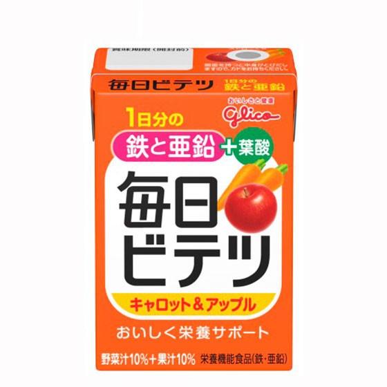 アイクレオ グリコ　毎日ビテツ　キャロット＆アップル 100ml×15