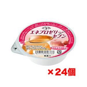 介護食 ゼリー エネプロゼリーセブン ライチ＆ピーチ 80g×24個 ホリカ エネプロゼリー