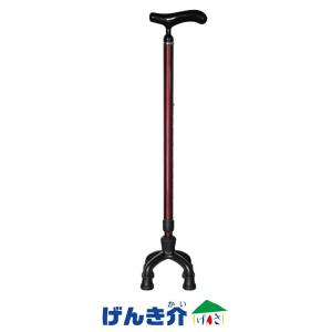 島製作所 四点可動式オン・オフさん 77MC-S4 ストライプB 杖 ステッキ