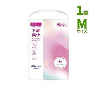 アテント 超うすパンツ 下着爽快 エレガントピンクべージュ M ( 24枚入