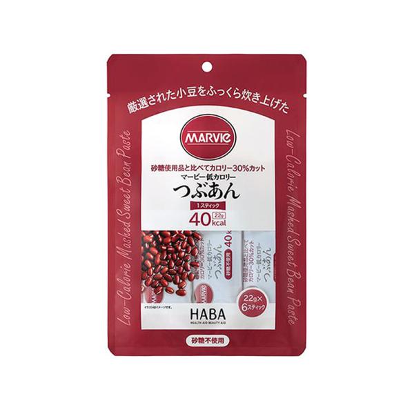 マービー 低カロリー つぶあん スティック 132g（22g×6本） 小豆 低カロリージャム H＋B...