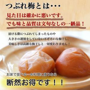 つぶれ梅 梅干し 紀州 南高梅 800g はち...の詳細画像1