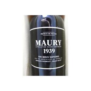 ドメーヌ・バシュレ　モーリー 1939　酒精強化ワイン フランス ラングドック ルーション 750ｍｌ　赤｜genkinya
