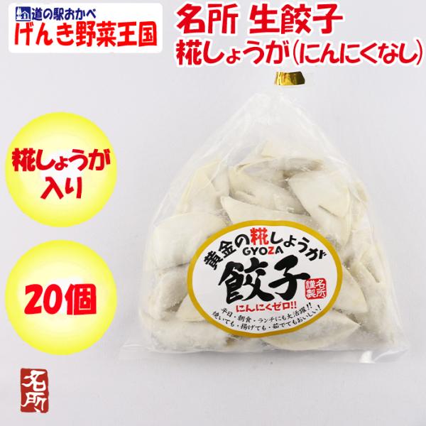 名所 生餃子(糀しょうが（にんにくなし）)20個入 【埼玉県深谷市 冷凍品 送料別 クール便】【NS...